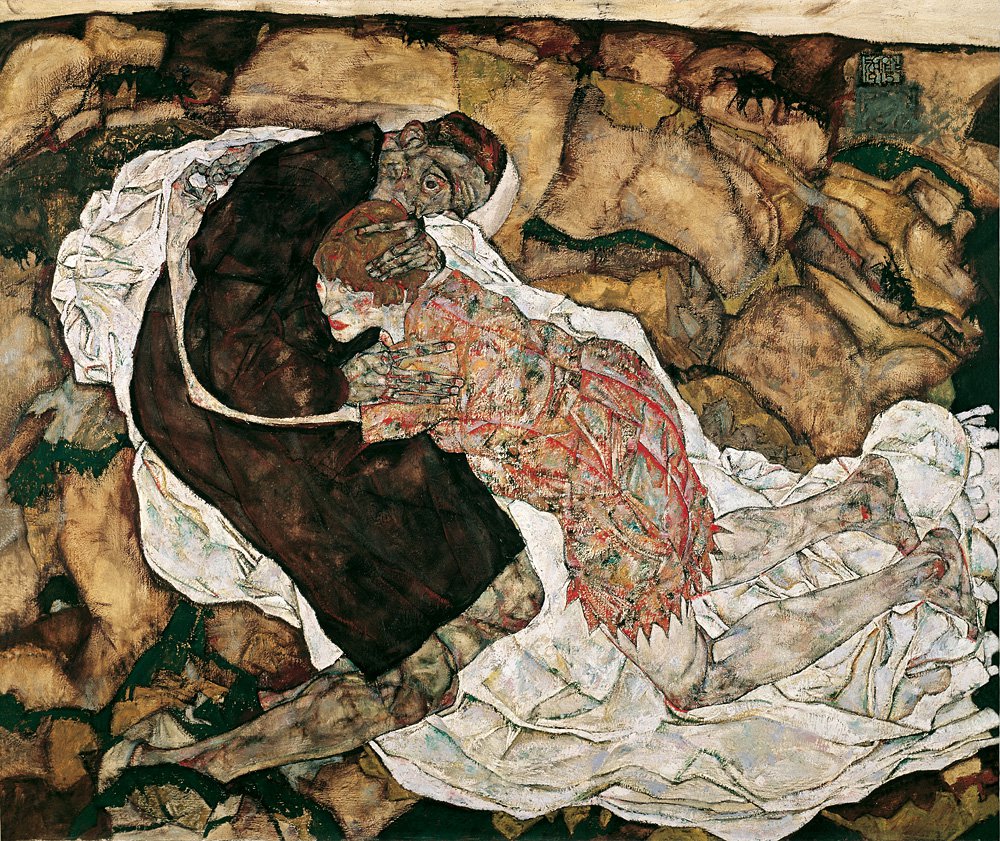 Эгон Шиле. Смерть и девочка. 1915. Фото: Leopold Museum