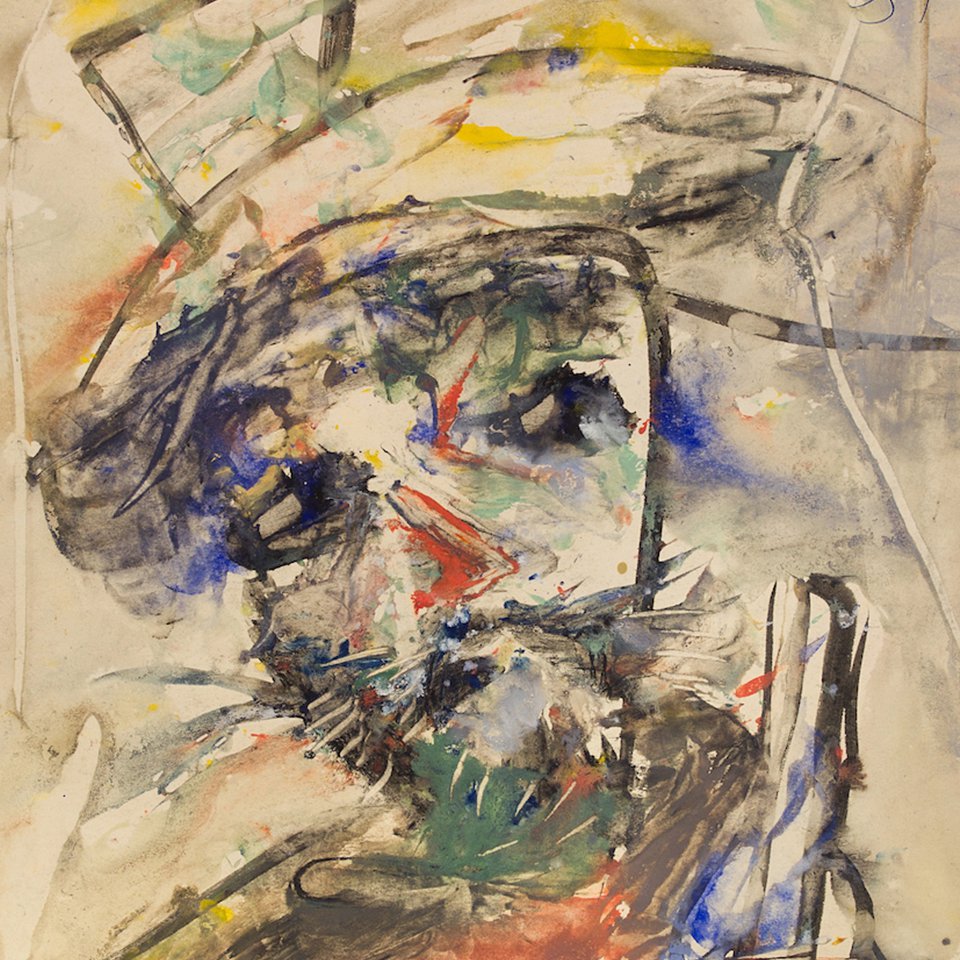Анатолий Зверев. «Мужчина в шляпе с бутылкой». 1957. Фото: Музей AZ