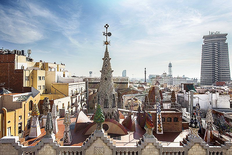 Дворец Гуэля. Терраса на крыше. © Palau Güell - Diputació de Barcelona