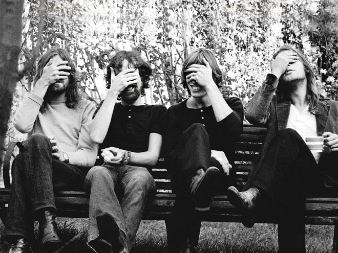 Группа Pink Floyd. Фотография начала 1970-х. Copyright: Pink Floyd Music Ltd. Photo by Storm Thorgerso