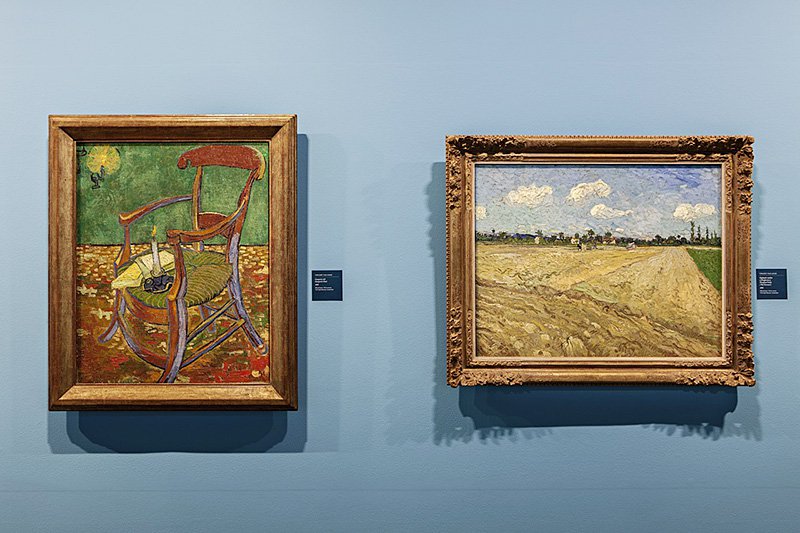 На выставке «Мунк — Ван Гог» в Музее Ван Гога в Амстердаме. Courtesy of Van Gogh Museum