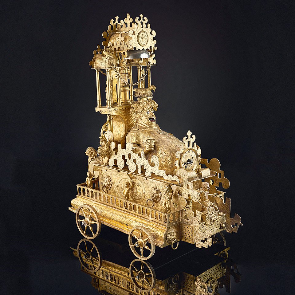 Настольные часы «Бахус». Аугсбург, конец XVI века. Фото: Музеи Московского Кремля