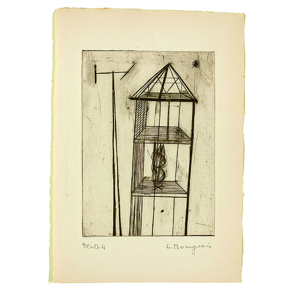 В 1947 году Хейтер помог Луиз Буржуа  напечатать девять гравюр для ее книги «Он исчез в полной тишине». Фото: The Easton Foundation/DACS, London, 2023