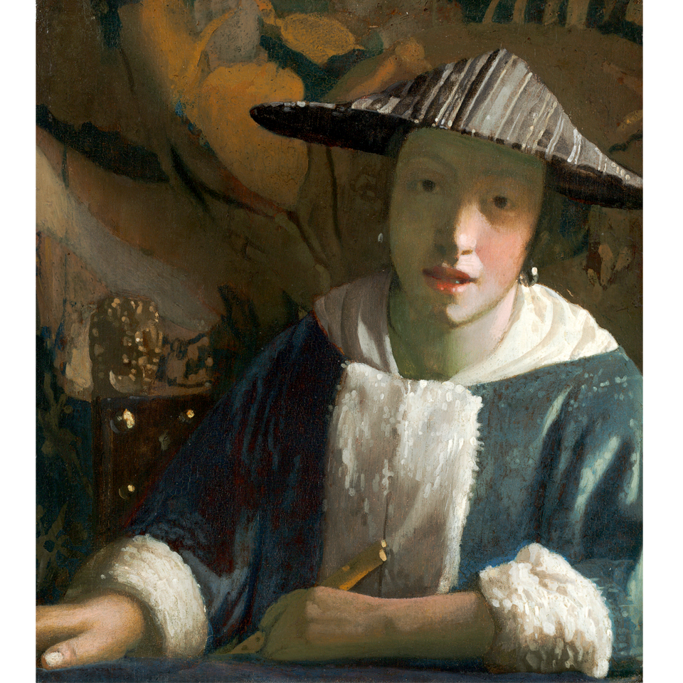 Ян Вермеер. «Девушка с флейтой». 1568.  Фото: National Gallery of Art, Washington
