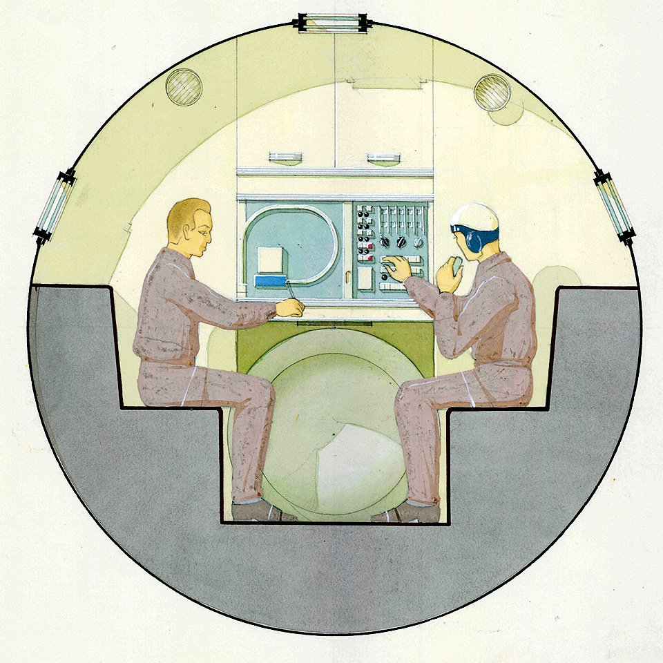Галина Балашова. Интерьер Лунного орбитального корабля (1970). Фото: DOM publishers