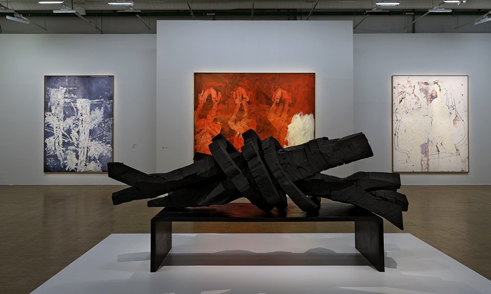 Вид выставки Георга Базелица в Центре Помпиду. Фото: Bertrand Prévost/Centre Pompidou