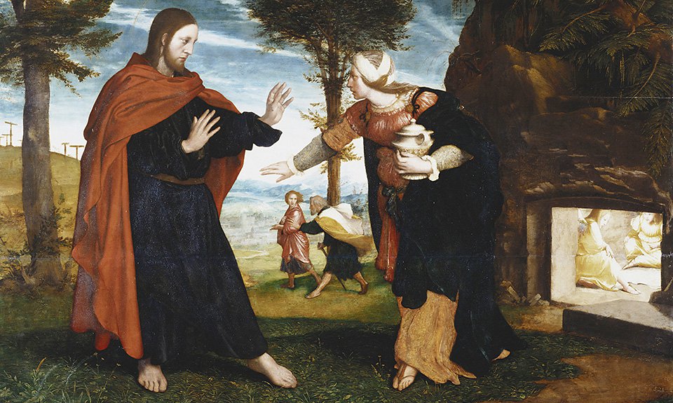 Ганс Гольбейн Младший. Noli me tangere («Не прикасайся ко мне»). 1526–1528. Фото: Royal Collection Trust/His Majesty King Charles III 2023