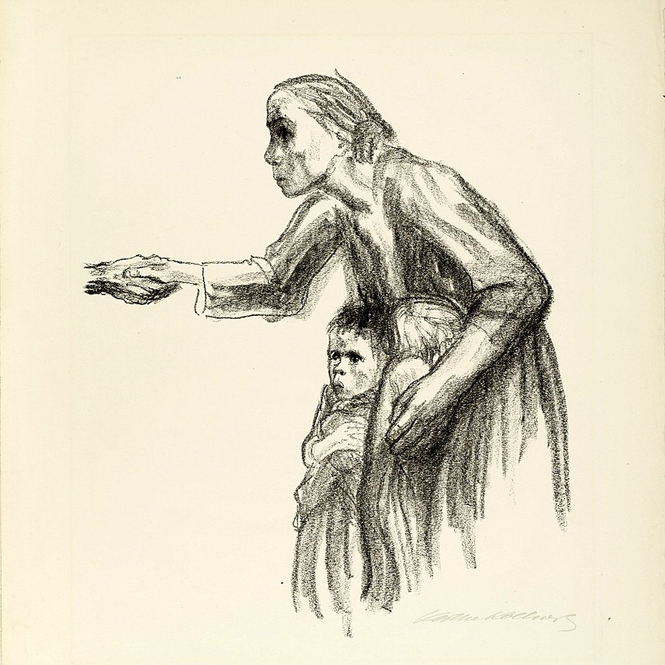 Кете Кольвиц. «Женщина вверяет себя Смерти». 1934. Фото: MoMA