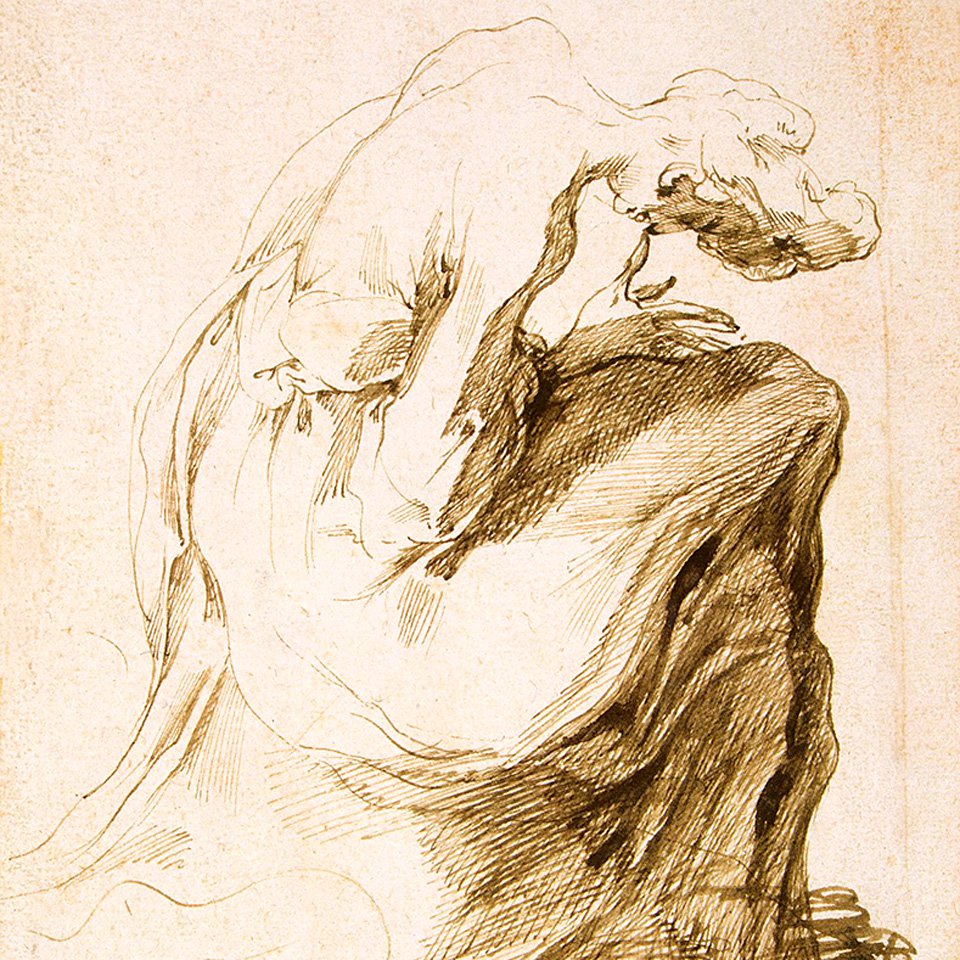 Жак Белланж. «Сидящая женщина в профиль». После 1610. Фото: Государственный Эрмитаж