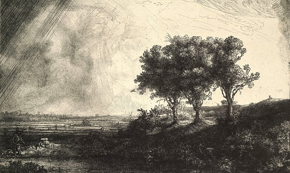 Рембрандт. «Три дерева». 1643. Фото: ГМИИ им. А.С.Пушкина