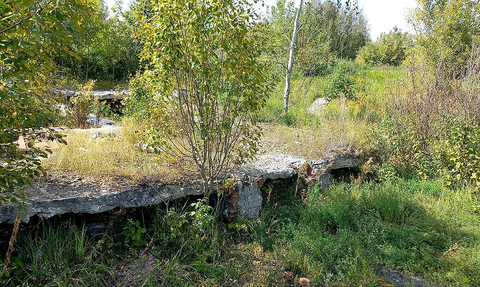 Фундамент и плиты на месте парного захоронения детей.  Фото: Владимиро-Суздальский музей-заповедник