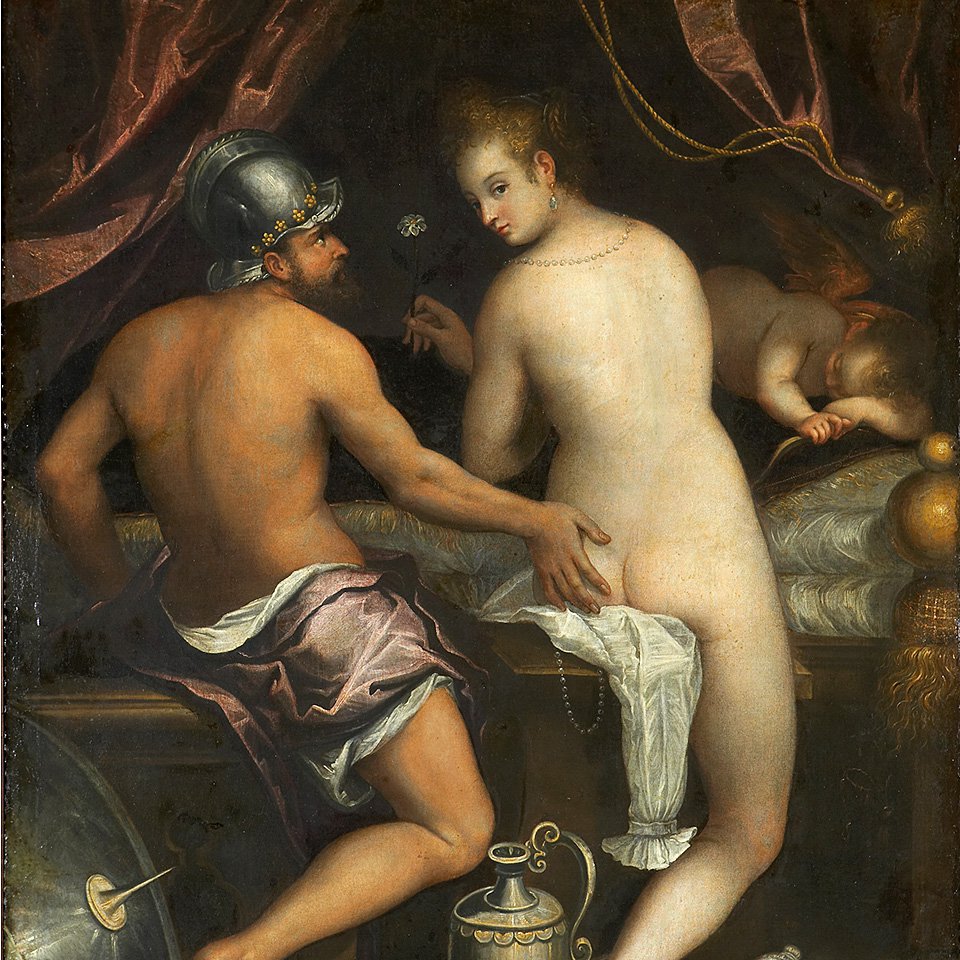 Лавиния Фонтана. «Венера и Марс». Около 1595.  Фото: Fundacion Casa de Alba