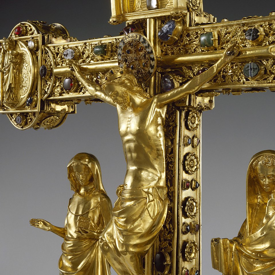 Процессионный крест святого Трудперта (Фрайбургский крест). Фрагмент. Последняя четверть XIII в. Верхний Рейн, Страсбург. Фото: Государственный Эрмитаж