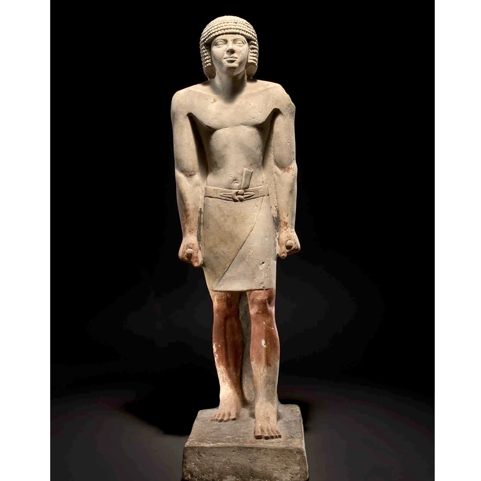 Древнеегипетская скульптура мужчины эпохи Пятой династии. Фото: Sotheby's