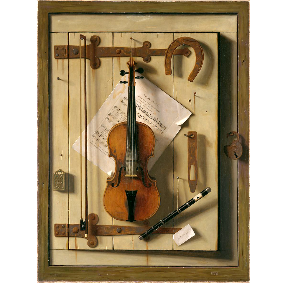 Уильям Майкл Харнетт. «Натюрморт со скрипкой и нотами». 1888. Фото: Metropolitan Museum