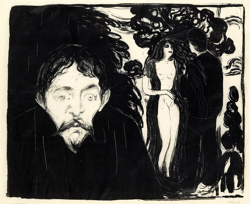Эдвард Мунк. «Ревность II». 1896. Фото: The Trustees of the British Museum