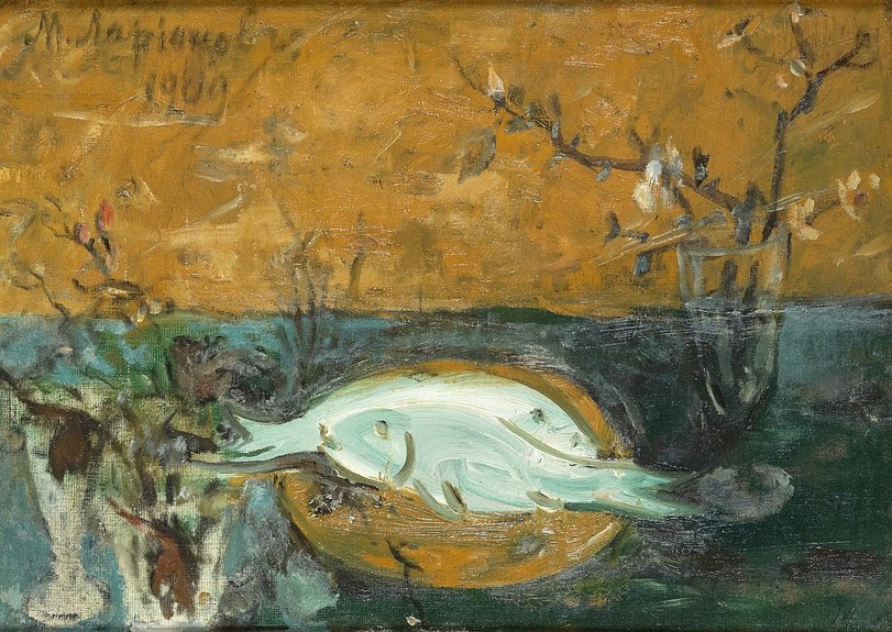 Михаил Ларионов. Натюрморт с рыбами. Bonhams, эстимейт £80–100 тыс. Bonhams