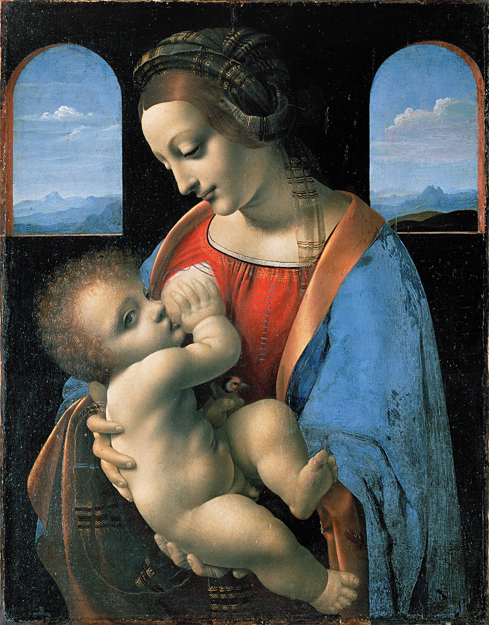 Леонардо да Винчи (1452–1519). «Мадонна с Младенцем» («Мадонна Литта»). Фото: Государственный Эрмитаж