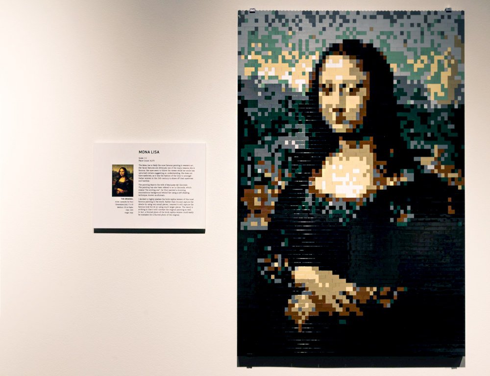 Джоконду, собранную из Lego, привозят в Москву. Фото: brickartist.com