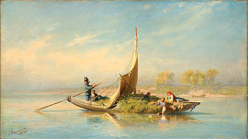 Федор Васильев. «Крестьянская семья в лодке». 1870. Фото: RAAF
