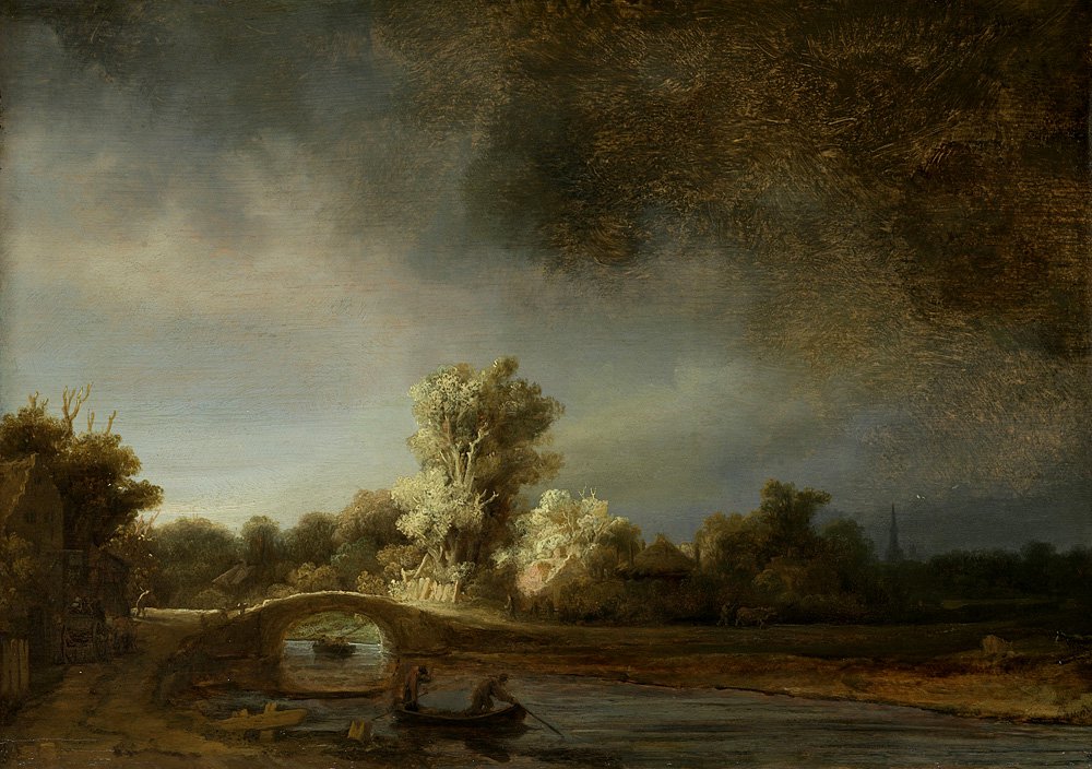Рембрандт. «Пейзаж с каменным мостом». 1638. Фото: Rijksmuseum