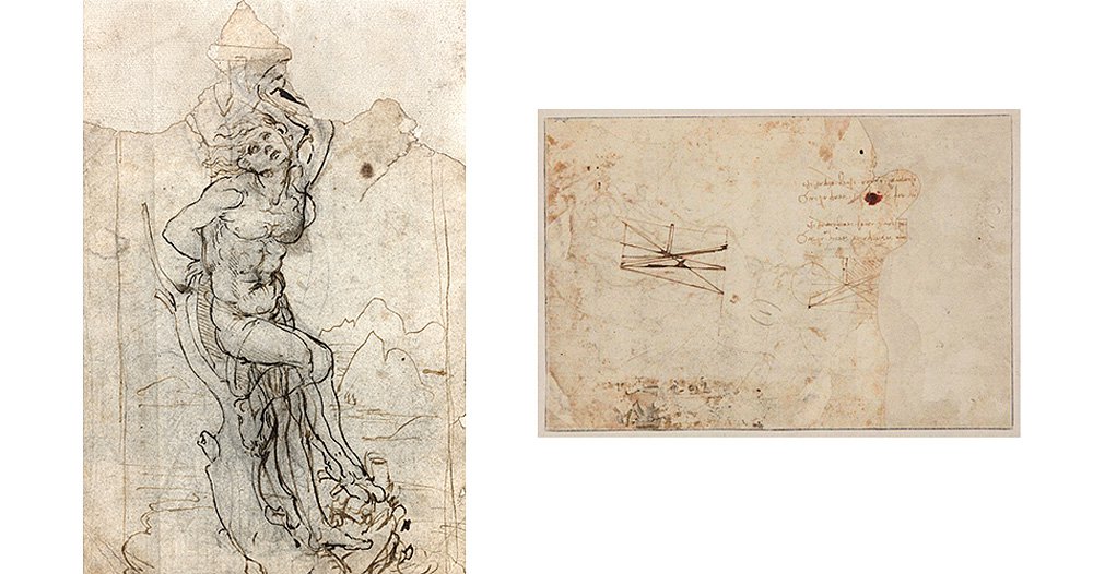 Предположительно рисунок «Святой Себастьян» из Атлантического кодекса Леонардо да Винчи будет выставлен на торги аукционным домом Tajan. Фото: Taja