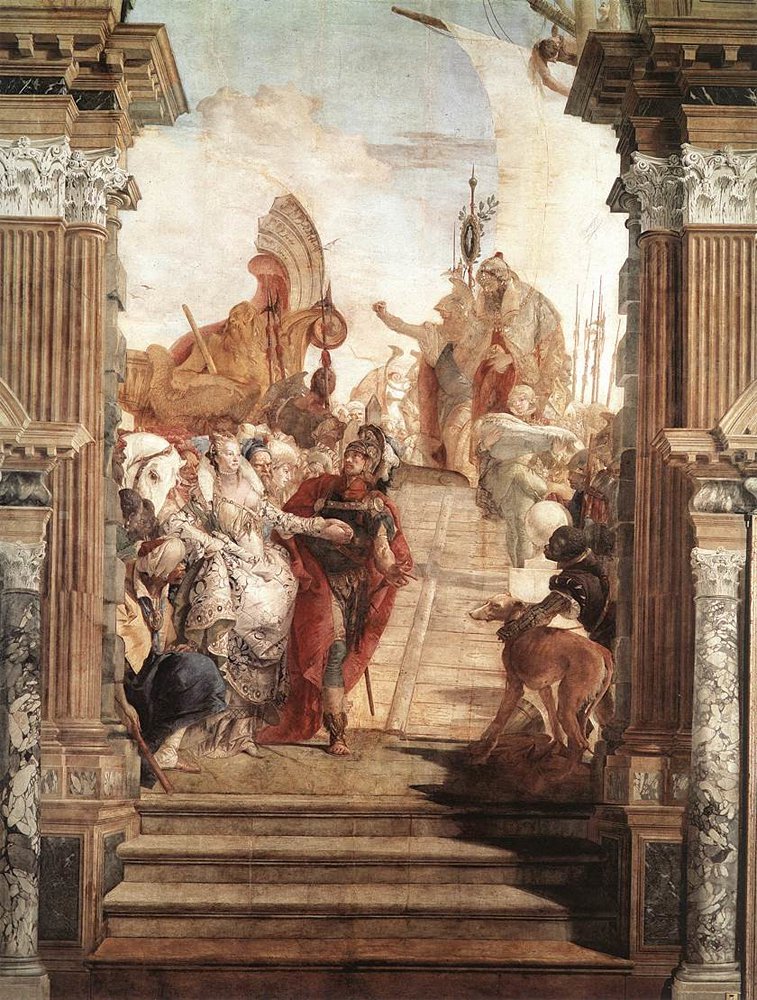 Джамбаттиста Тьеполо. «Встреча Антония и Клеопатры». 1746–1747. Из собрания Палаццо Лабиа. Фото: Wikipedia Commo