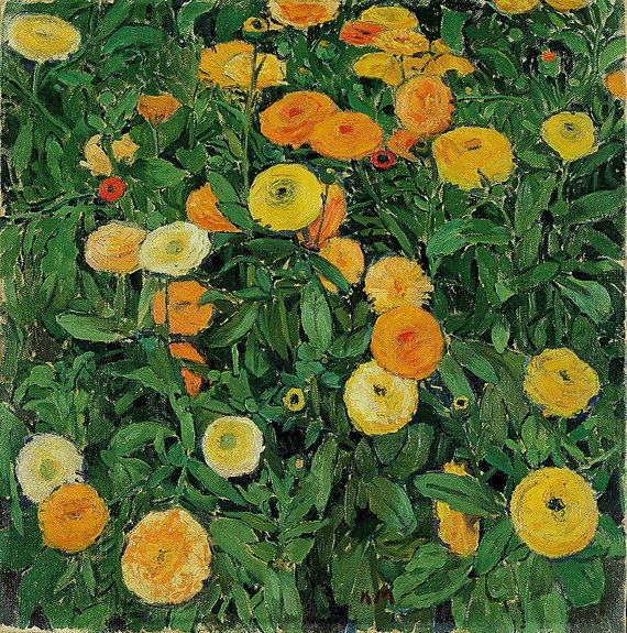 Коломан Мозер. «Бархатцы». 1909. Холст, масло. Фото: © Leopold Museum, Vienne
