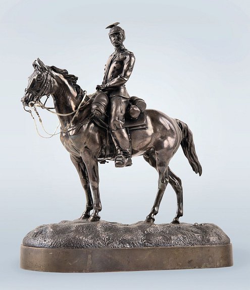 Сафонов А.П. Улан времен царствования императора Александра II. 1890–1900-е.  Серебро. Предоставлено ГИМ