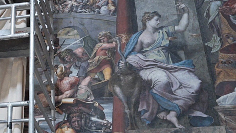 Рафаэль. Аллегория Правосудия. Зал Константина в станцах Рафаэля в Ватикане. Фото: Vatican Museum