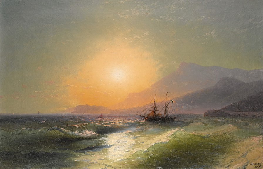 Иван Айвазовский. «Вид Монако», 1885. Sotheby’s, £545 тысяч