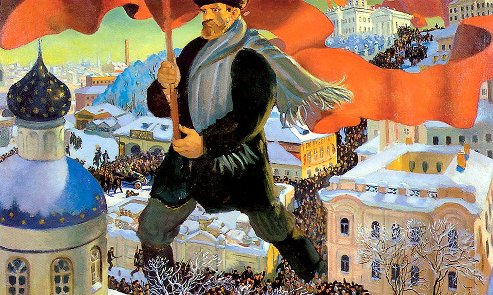 Борис Кустодиев. «Большевик». 1920. Фото: Государственная Третьяковская галерея