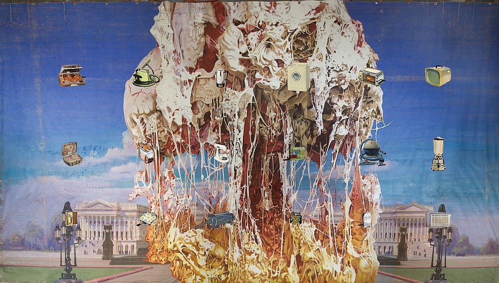 Джим Шоу. Бытовая изнанка Капитолия. 2011. Муслин, акрил / Courtesy of the artist, Simon Lee Gallery and Museum Bojmans van Beuninge