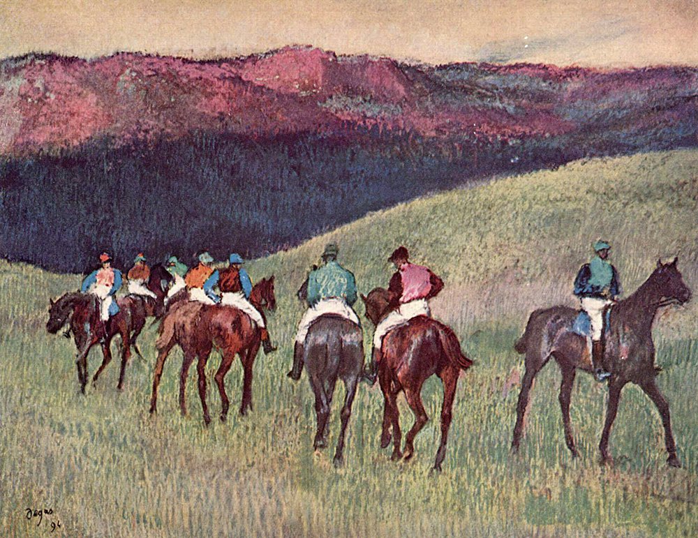 Эдгар Дега. «Скачки в пейзаже». 1894. Фото: Museo Nacional Thyssen-Bornemisza