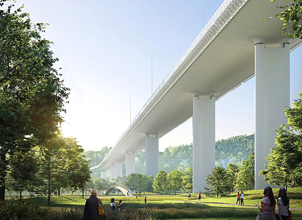 Вид нового моста в Генуе. Фото: Renzo Piano Building Worksho