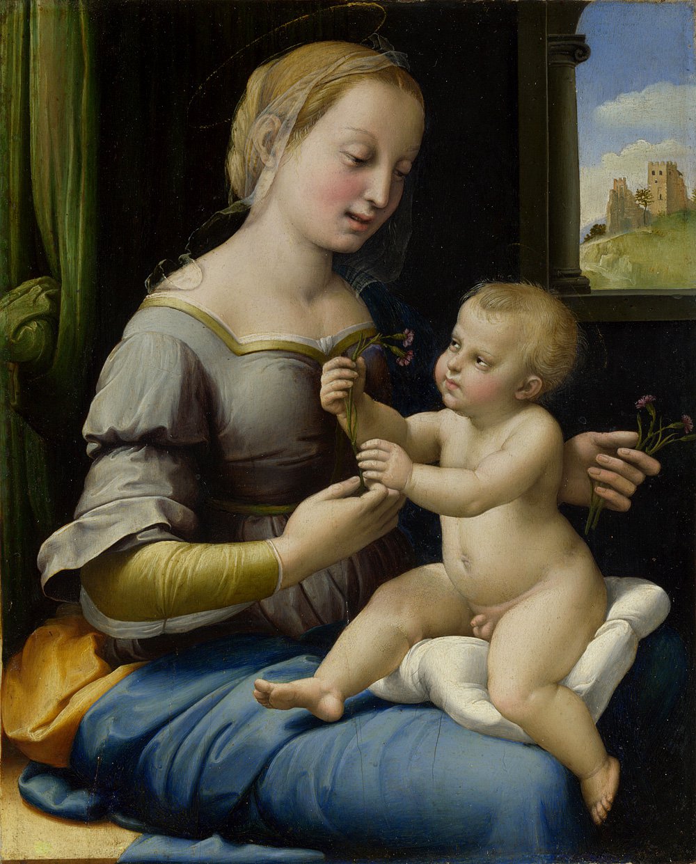 Рафаэль. «Мадонна с гвоздиками». Ок.1506-07. Фото: The National Gallery