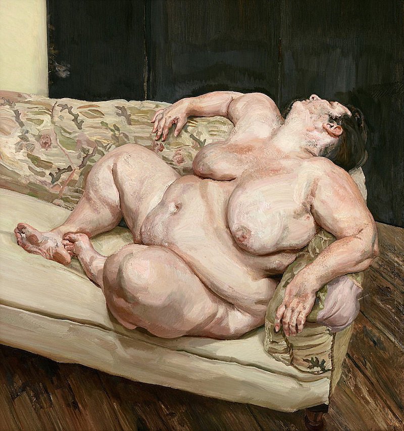 Люсьен Фрейд. «Отдыхающая социальный инспектор». 1994Christie’s, Нью-Йорк, 13 мая. Эстимейт $30–50 млн