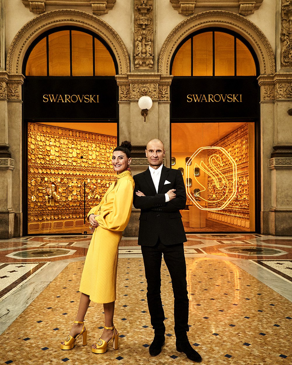 Креативный директор Swarovski Джованна Энгельберт и генеральный директор Swarowsku Роберт Бухбауэр. Фото: Swarovski