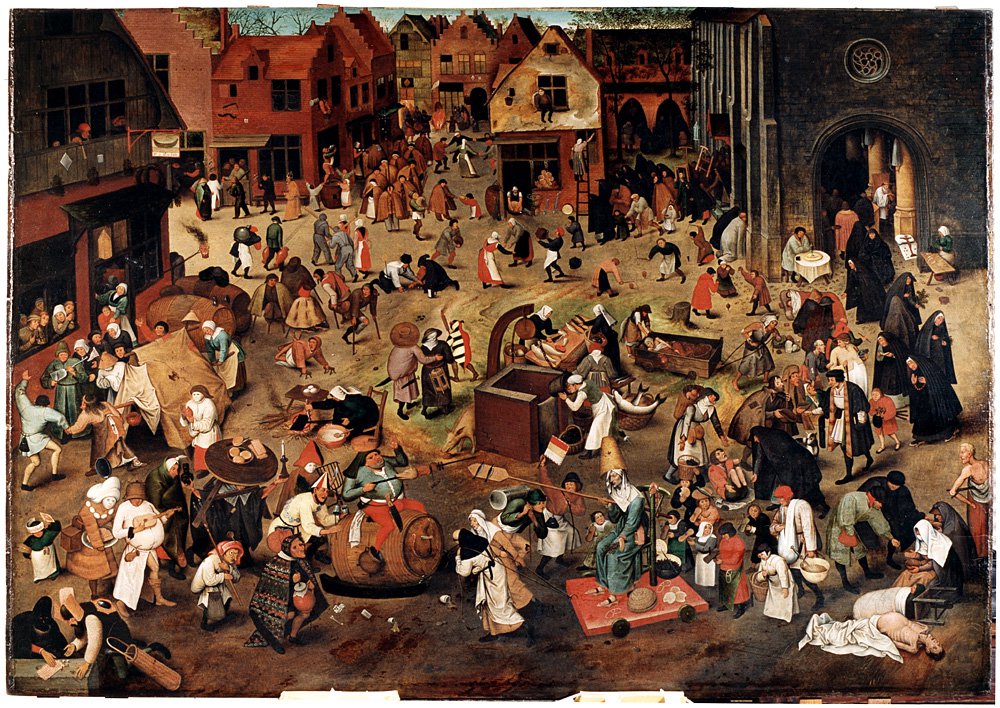 Питер Брейгель Младший. «Битва Поста и Масленицы». Фото: Royal Museums of Fine Arts of Belgium, Brussels © KIK-IRPA, Brussel