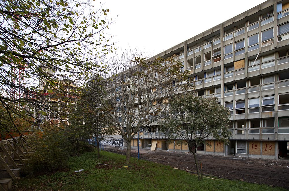 Комплекс многоквартирных домов «Робин Гуд Гарденс». 1969–1972. Лондон. Фото: The Victoria and Albert Museum