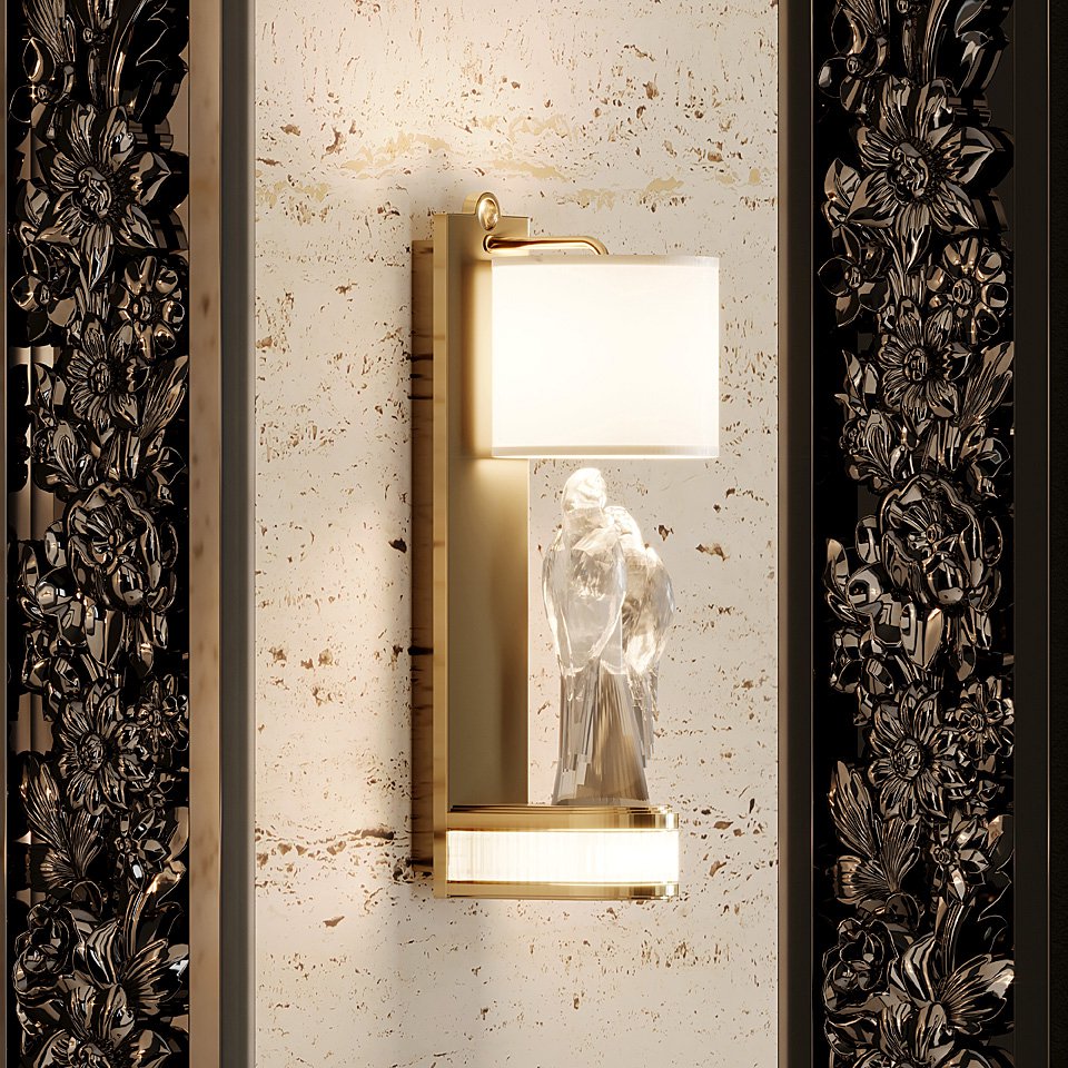 Изделия Lalique, использованные в оформлении интерьера лобби секции Jardin. Фото: KR Properties