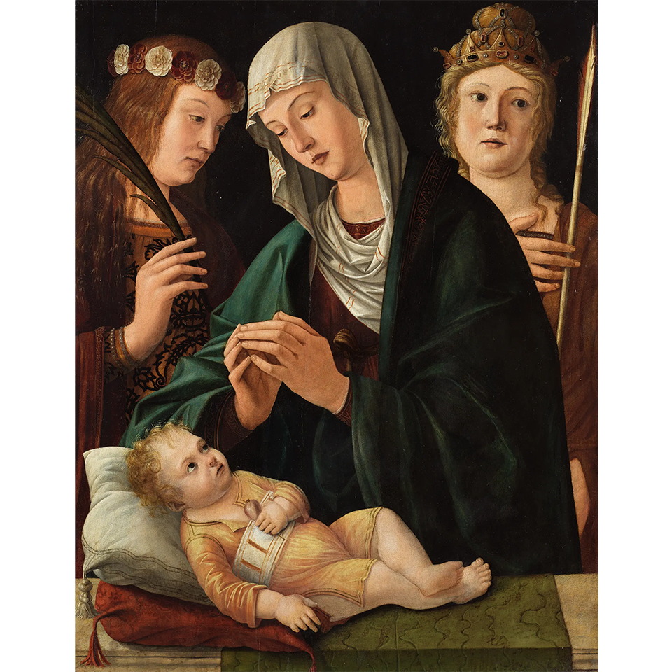 Витторе Карпаччо. «Мадонна с Младенцем и святыми Цецилией и Варварой». 1490-е. Фото: Courtesy of Nicholas Hall