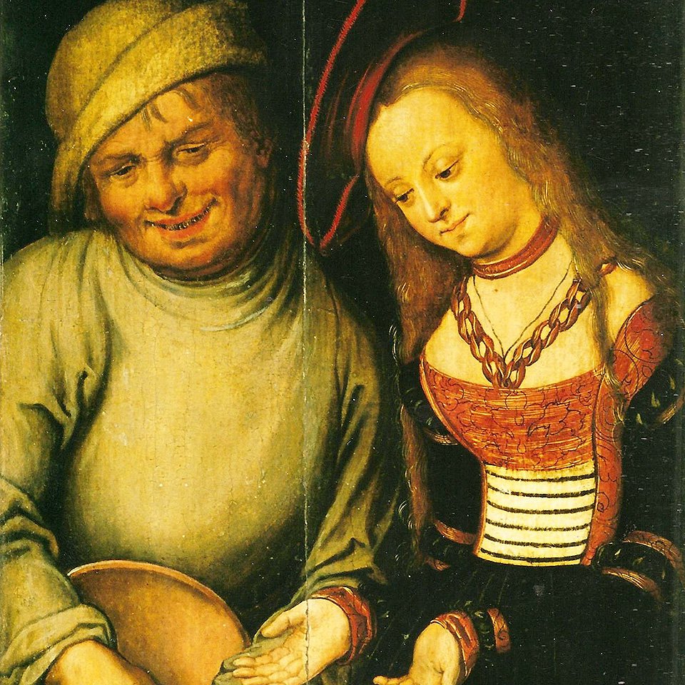 Лукас Кранах Старший. «Неравная пара». Не ранее 1525. Фото: Тверская картинная галерея