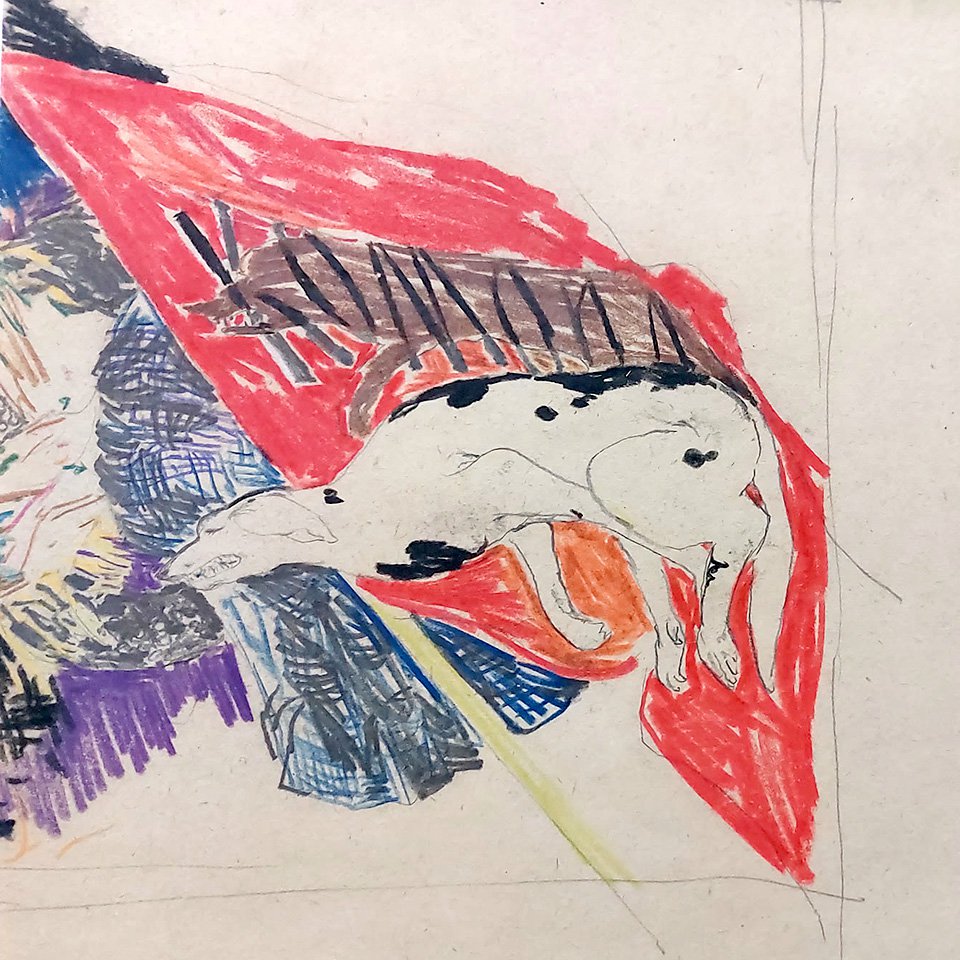 Фрагмент работы Филиппа Малявина, выставленной на торги. Фото: Клуб коллекционеров графики