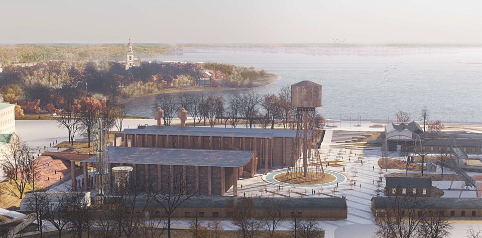 Проект музейного комплекса «Центр промышленного прогресса» в Выксе. 2022. Фото: Фонд «ОМК-Участие»
