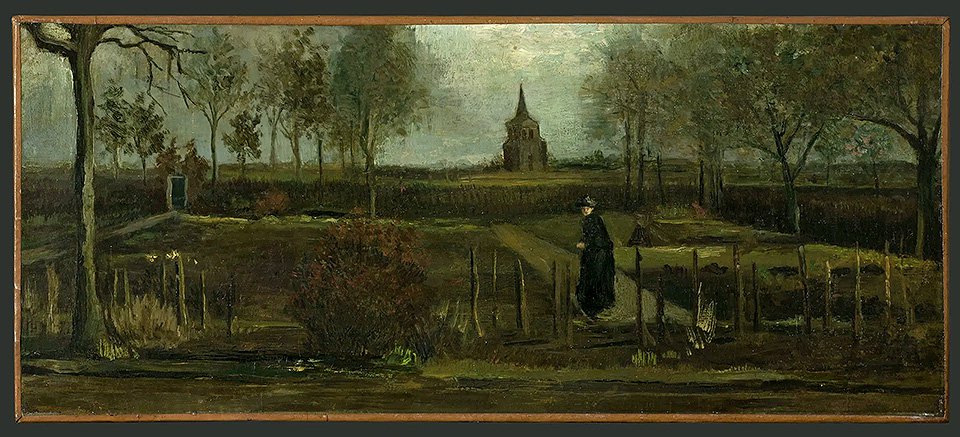 Винсент ван Гог. «Пасторский сад в Нюэнене весной». Март 1884. Фото: Marten de Leeuw/Groninger Museum