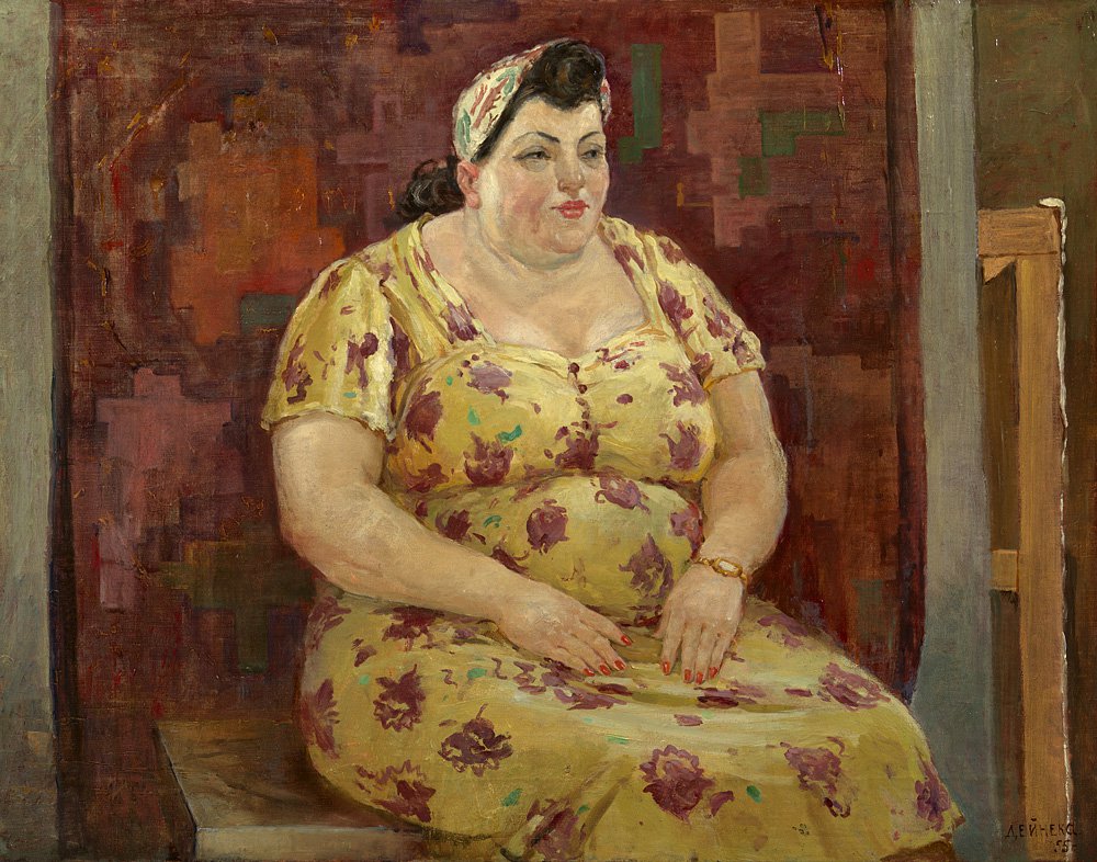 Александр Дейнека. «Женщина в желтом платье». 1955. Продано за £345 тыс. Фото: MacDougall Arts Ltd.