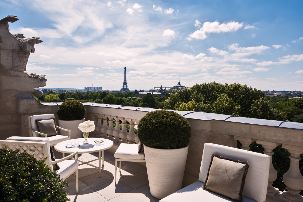 Вид с террасы одного из сьютов Нôtel de Crillon. Фото: Нôtel de Crillo
