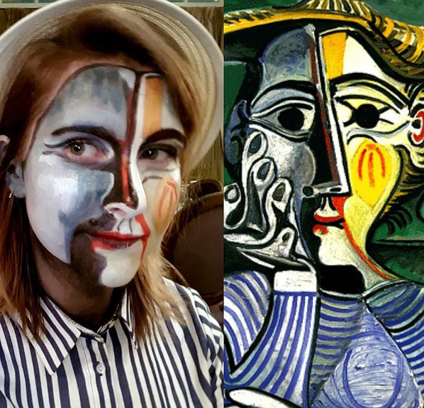 «Женщина в желтой шляпе» («Жаклин») Пабло Пикассо в исполнении редактора The Art Newspaper Russia Татьяны Тафинцевой. Фото: tanr
