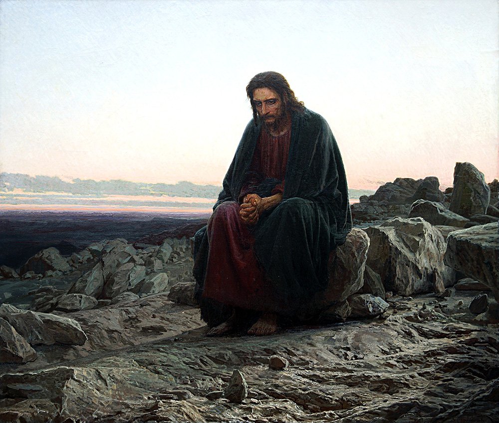 Иван Крамской. «Христос в пустыне». 1872. Фото: Государственная Третьяковская галерея